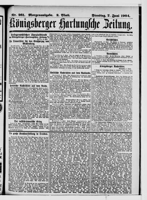Königsberger Hartungsche Zeitung vom 07.06.1904