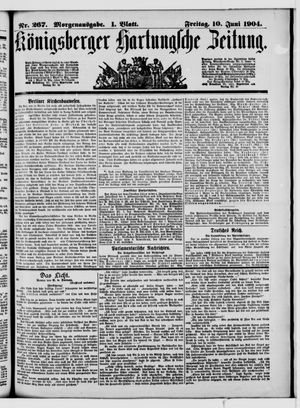 Königsberger Hartungsche Zeitung vom 10.06.1904