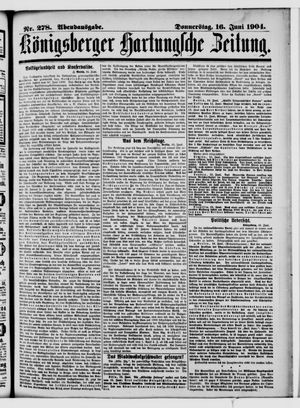 Königsberger Hartungsche Zeitung vom 16.06.1904