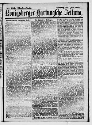 Königsberger Hartungsche Zeitung vom 20.06.1904