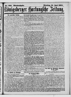 Königsberger Hartungsche Zeitung vom 21.06.1904