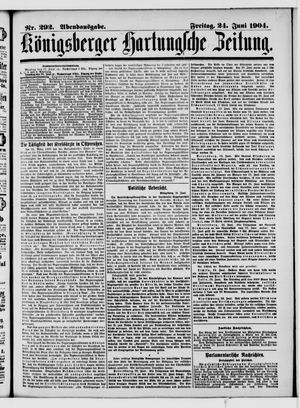 Königsberger Hartungsche Zeitung vom 24.06.1904