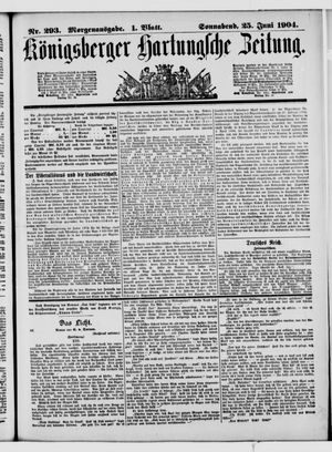 Königsberger Hartungsche Zeitung vom 25.06.1904