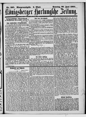 Königsberger Hartungsche Zeitung vom 26.06.1904