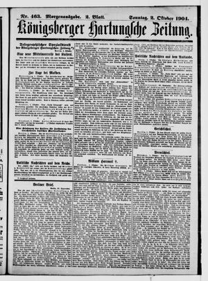 Königsberger Hartungsche Zeitung vom 02.10.1904