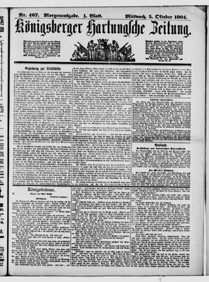 Königsberger Hartungsche Zeitung vom 05.10.1904