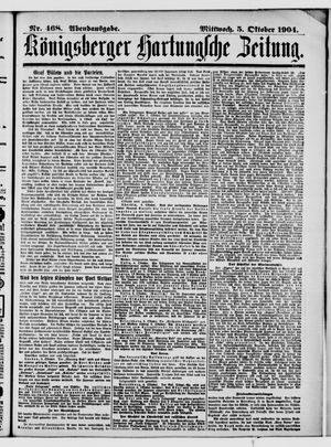 Königsberger Hartungsche Zeitung vom 05.10.1904