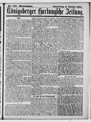 Königsberger Hartungsche Zeitung vom 06.10.1904