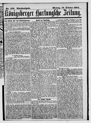 Königsberger Hartungsche Zeitung vom 10.10.1904