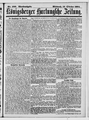 Königsberger Hartungsche Zeitung vom 12.10.1904