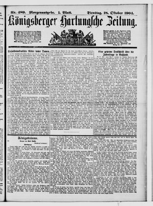 Königsberger Hartungsche Zeitung vom 18.10.1904