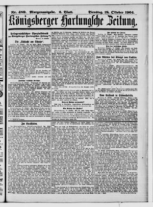Königsberger Hartungsche Zeitung vom 18.10.1904