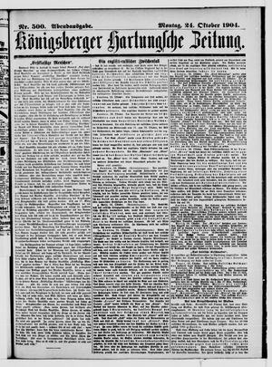 Königsberger Hartungsche Zeitung vom 24.10.1904