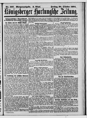 Königsberger Hartungsche Zeitung vom 28.10.1904