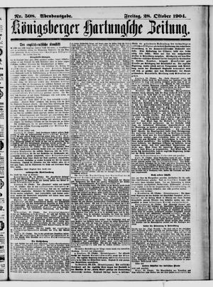 Königsberger Hartungsche Zeitung vom 28.10.1904