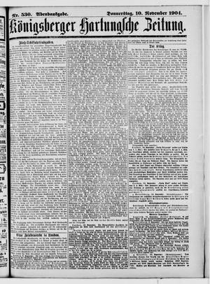 Königsberger Hartungsche Zeitung vom 10.11.1904