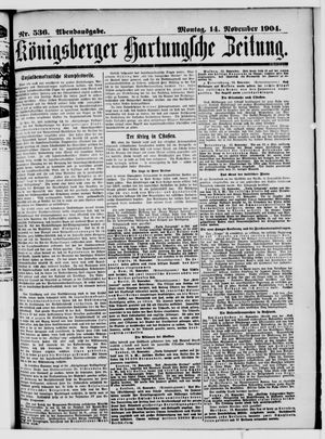 Königsberger Hartungsche Zeitung vom 14.11.1904