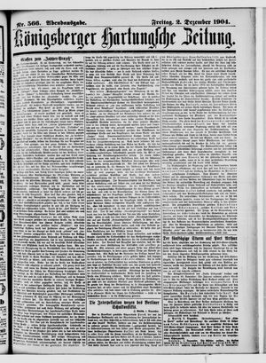 Königsberger Hartungsche Zeitung vom 02.12.1904