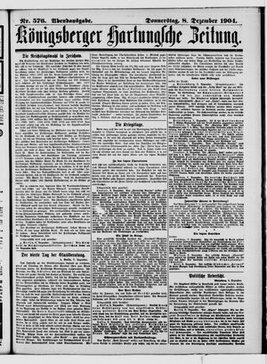 Königsberger Hartungsche Zeitung vom 08.12.1904