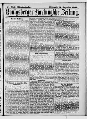 Königsberger Hartungsche Zeitung vom 14.12.1904