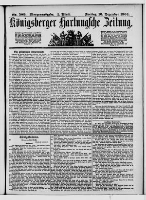 Königsberger Hartungsche Zeitung vom 16.12.1904