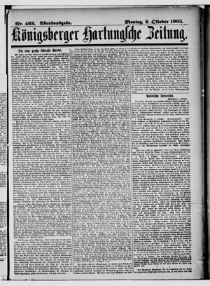 Königsberger Hartungsche Zeitung vom 02.10.1905