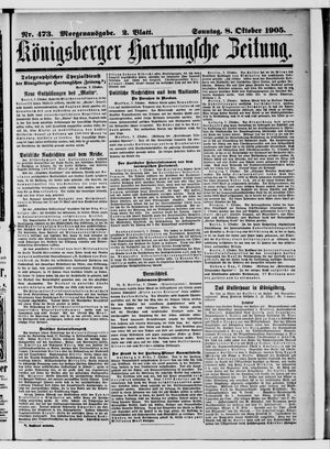 Königsberger Hartungsche Zeitung vom 08.10.1905