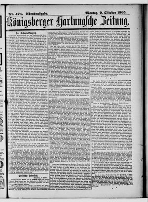 Königsberger Hartungsche Zeitung vom 09.10.1905
