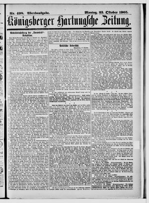 Königsberger Hartungsche Zeitung vom 23.10.1905