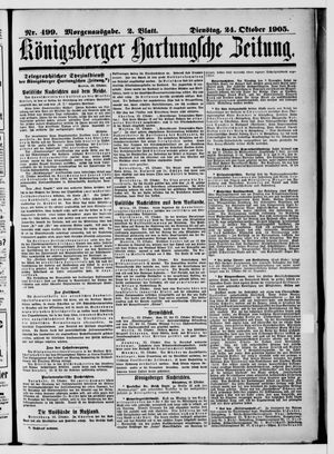 Königsberger Hartungsche Zeitung vom 24.10.1905
