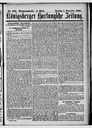 Königsberger Hartungsche Zeitung vom 01.12.1905