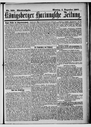 Königsberger Hartungsche Zeitung vom 04.12.1905
