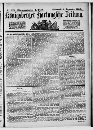 Königsberger Hartungsche Zeitung vom 06.12.1905
