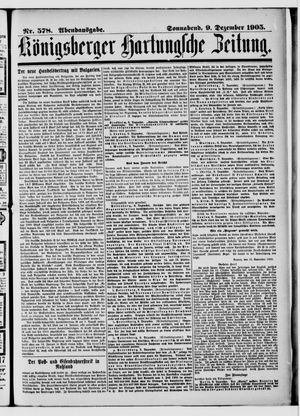Königsberger Hartungsche Zeitung vom 09.12.1905