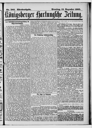 Königsberger Hartungsche Zeitung on Dec 12, 1905