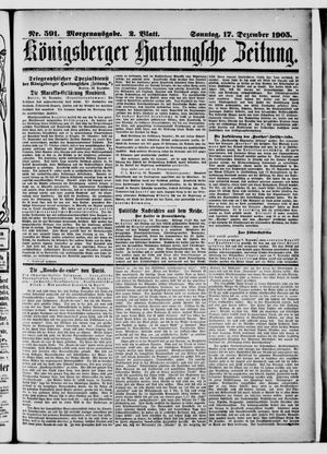 Königsberger Hartungsche Zeitung vom 17.12.1905