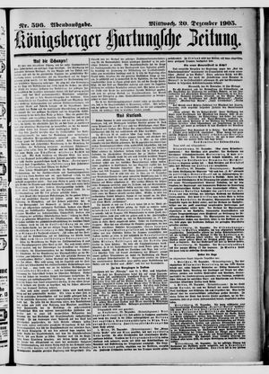Königsberger Hartungsche Zeitung on Dec 20, 1905