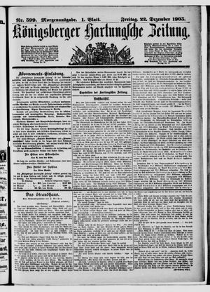 Königsberger Hartungsche Zeitung vom 22.12.1905