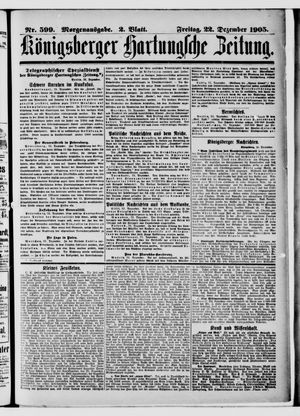 Königsberger Hartungsche Zeitung vom 22.12.1905