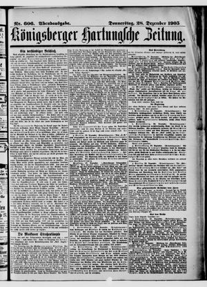 Königsberger Hartungsche Zeitung on Dec 28, 1905