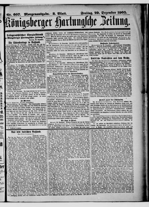 Königsberger Hartungsche Zeitung vom 29.12.1905