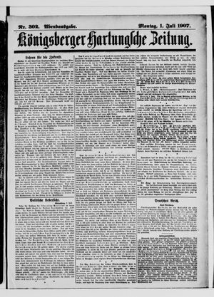 Königsberger Hartungsche Zeitung vom 01.07.1907