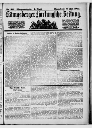Königsberger Hartungsche Zeitung vom 06.07.1907