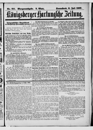 Königsberger Hartungsche Zeitung vom 06.07.1907