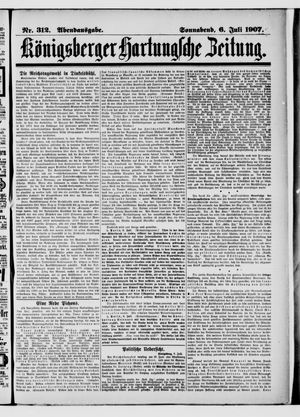 Königsberger Hartungsche Zeitung vom 06.07.1907