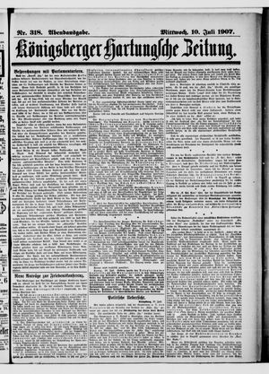 Königsberger Hartungsche Zeitung on Jul 10, 1907