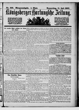 Königsberger Hartungsche Zeitung vom 11.07.1907