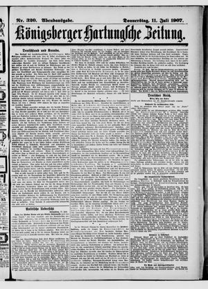 Königsberger Hartungsche Zeitung vom 11.07.1907