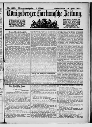 Königsberger Hartungsche Zeitung vom 13.07.1907