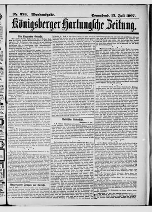 Königsberger Hartungsche Zeitung vom 13.07.1907